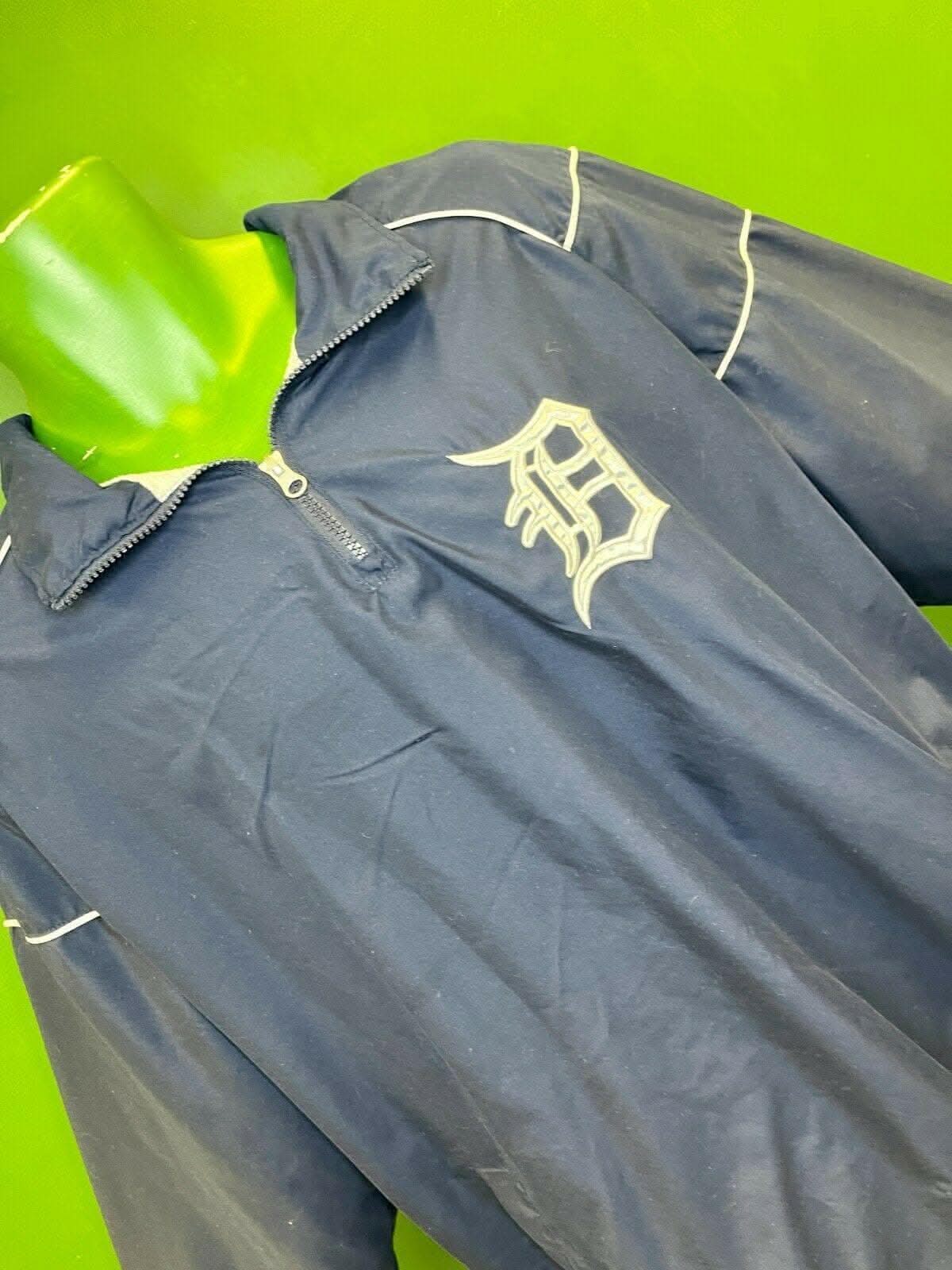 MLB Detroit Tigers 1-4 Zip Pullover Stitched Men's X-Large