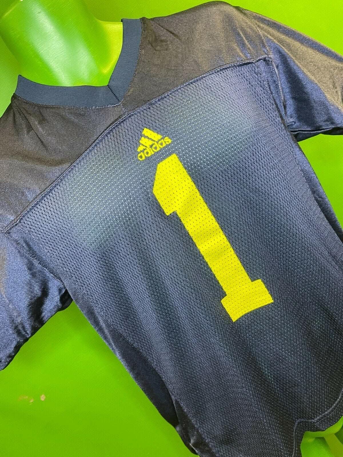 NCAA Michigan Wolverines #1 Adidas Jersey Youth Large 14-16