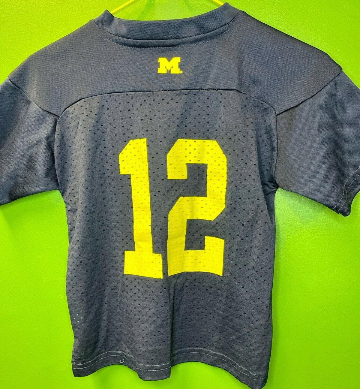 NCAA Michigan Wolverines #12 Adidas Jersey Kids' Medium 6-8