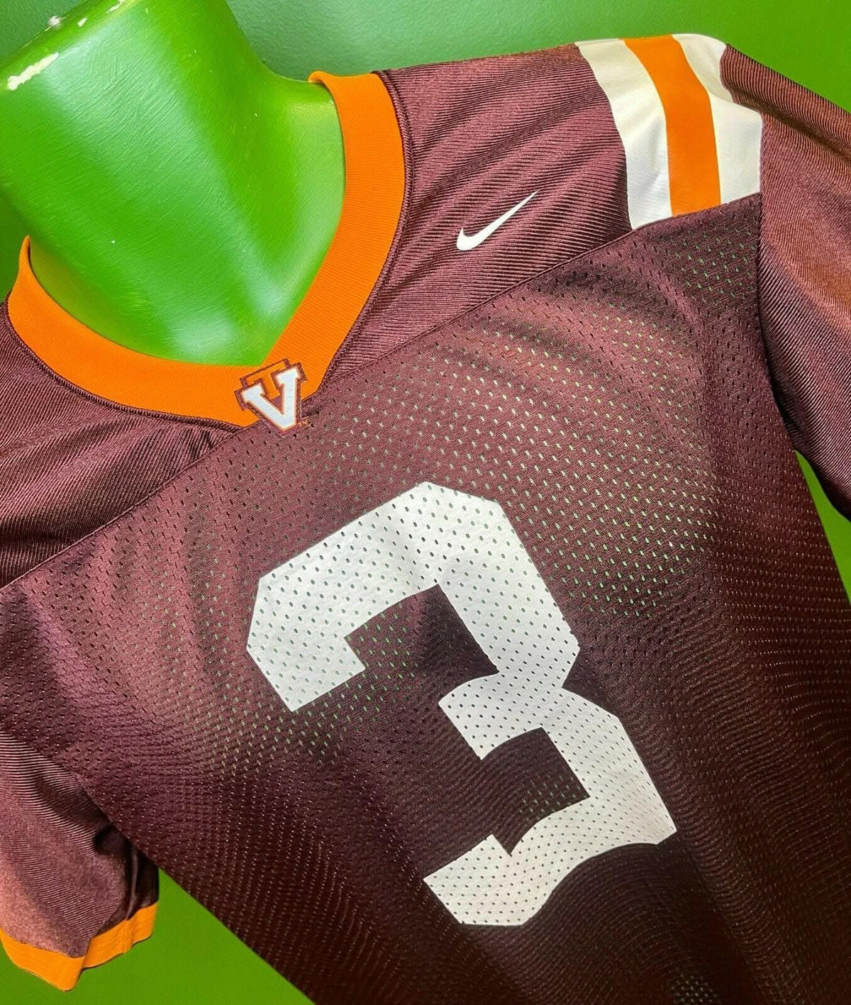 NCAA Virginia Tech Hokies #3 Team Jersey Youth Large 16-18