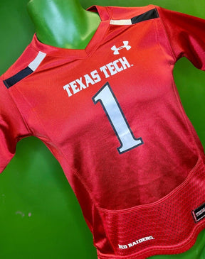 NCAA Texas Tech Red Raiders #1 Under Armour Jersey Youth Small 7