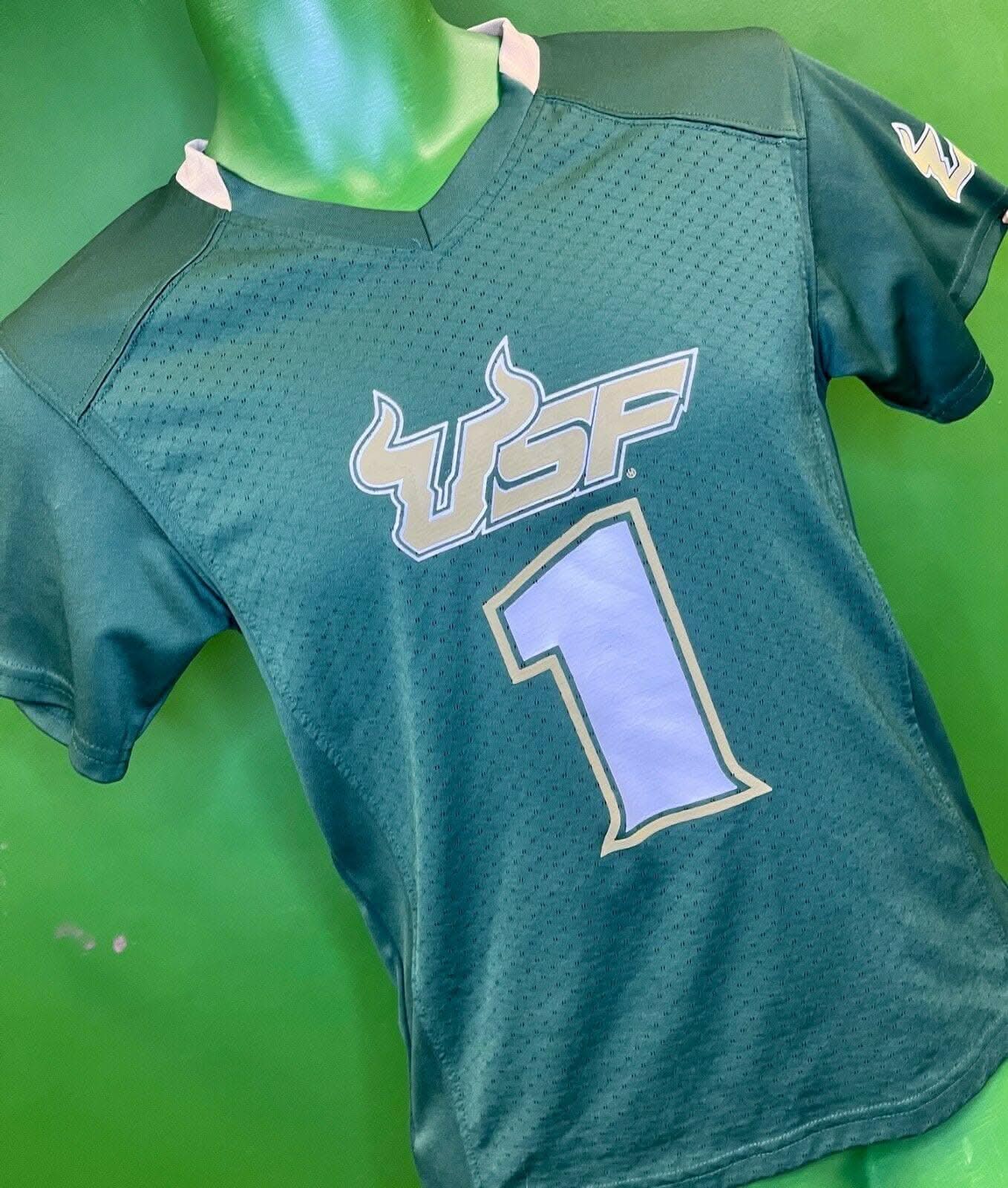 NCAA South Florida Bulls #1 Jersey Youth Medium 8-10
