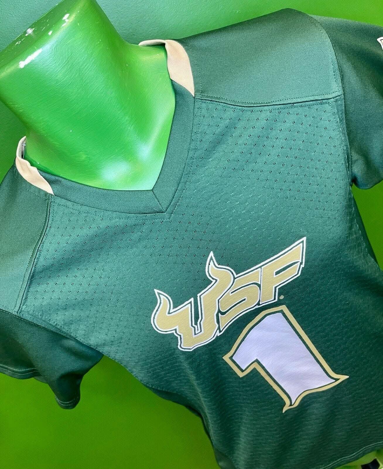 NCAA South Florida Bulls #1 Jersey Youth Medium 8-10