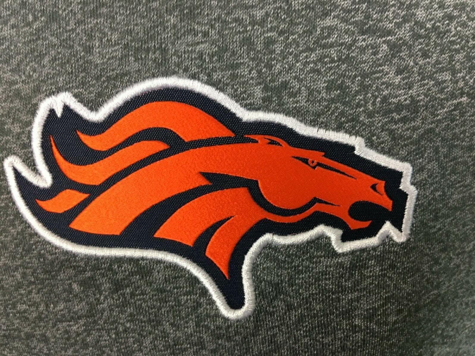 NFL Denver Broncos Heathered Grey Marled T-Shirt Men's Small NWT