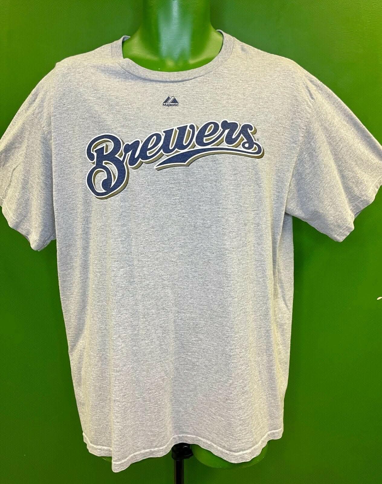 MLB Milwaukee Brewers Ryan Braun #8 Majestic T-Shirt Men's Large