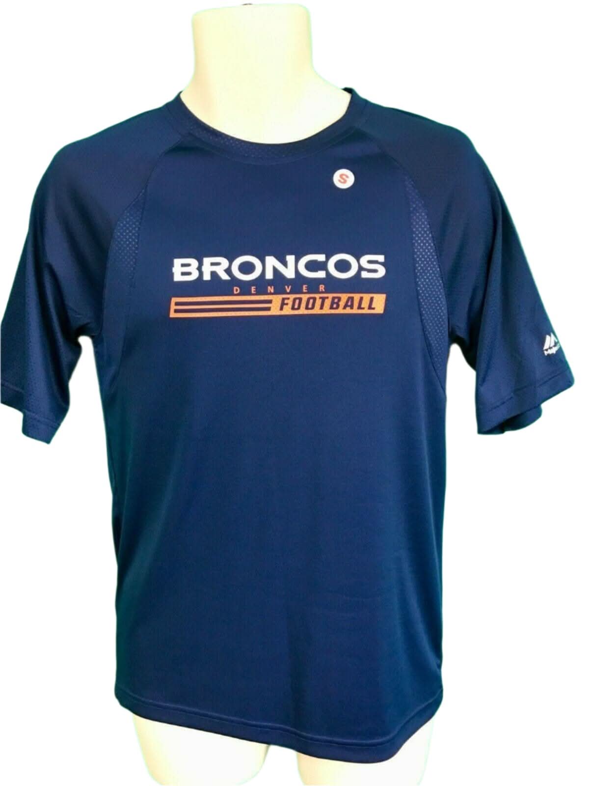 NFL Denver Broncos Majestic Cool Base T-Shirt Men's Small NWT