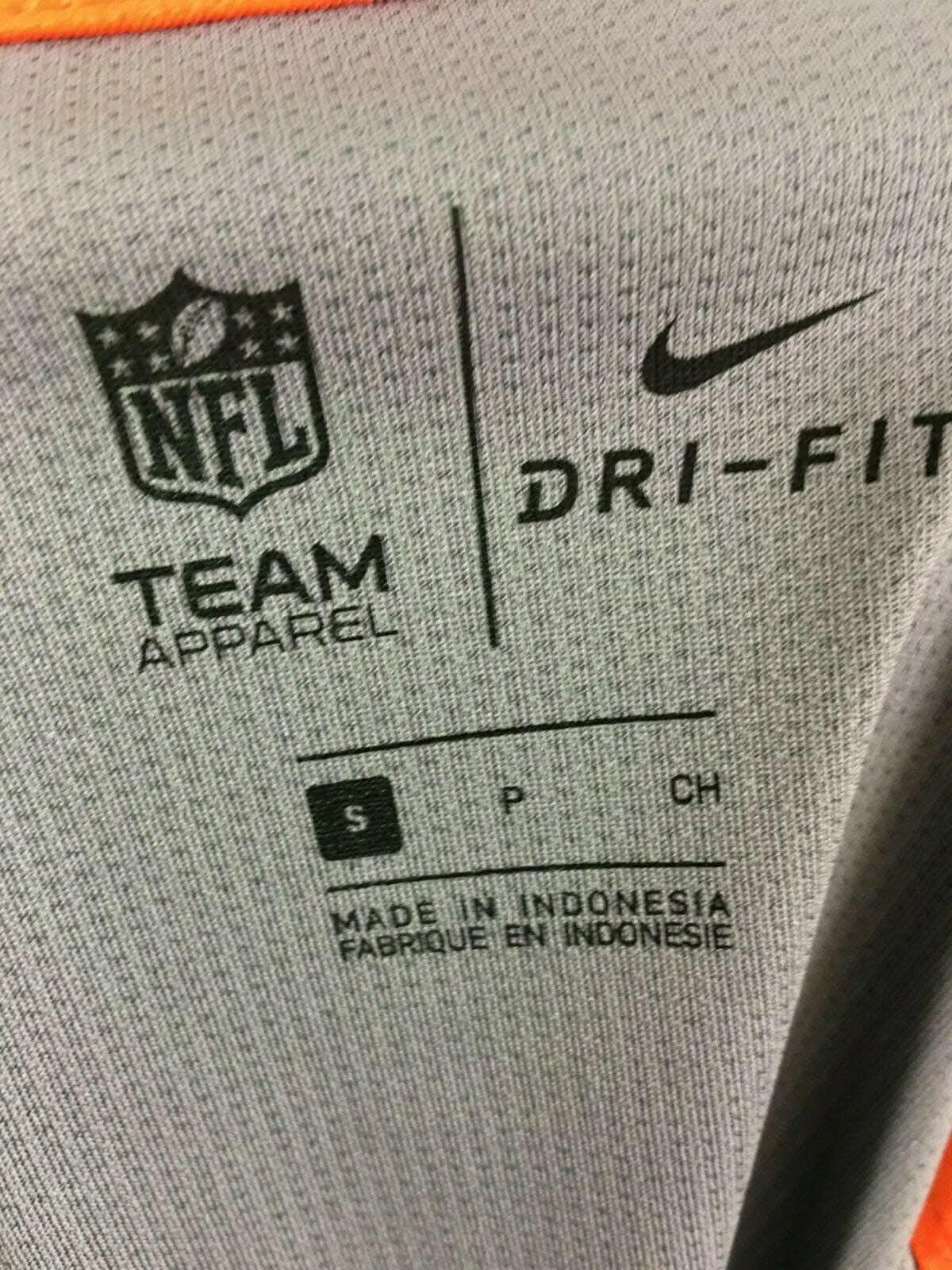 NFL Denver Broncos Dri-Fit Grey Golf Polo Shirt Men's Small NWT