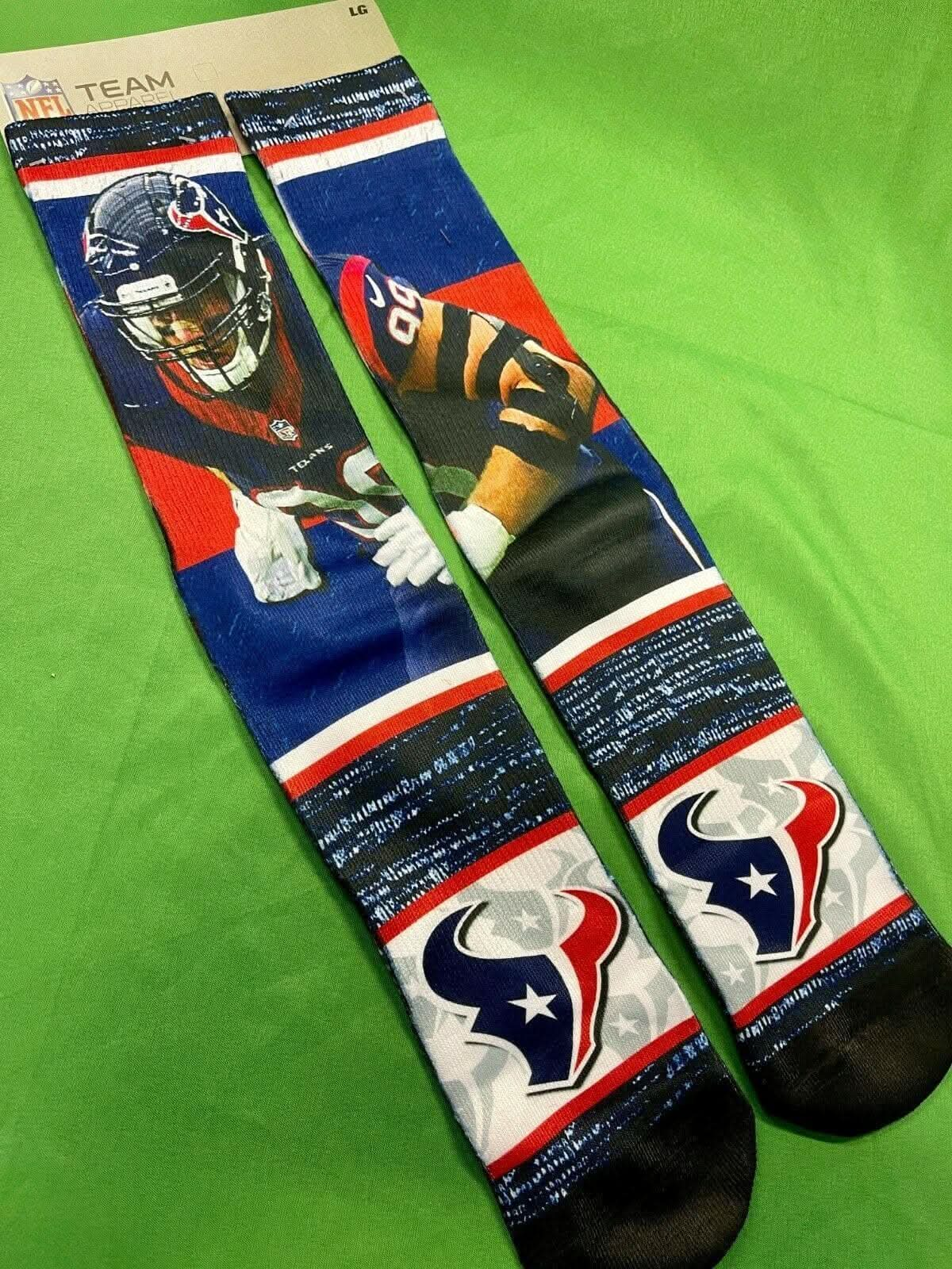 NFL Houston Texans J J Watt #99 Rush Socks NWT Men's UK 9-12