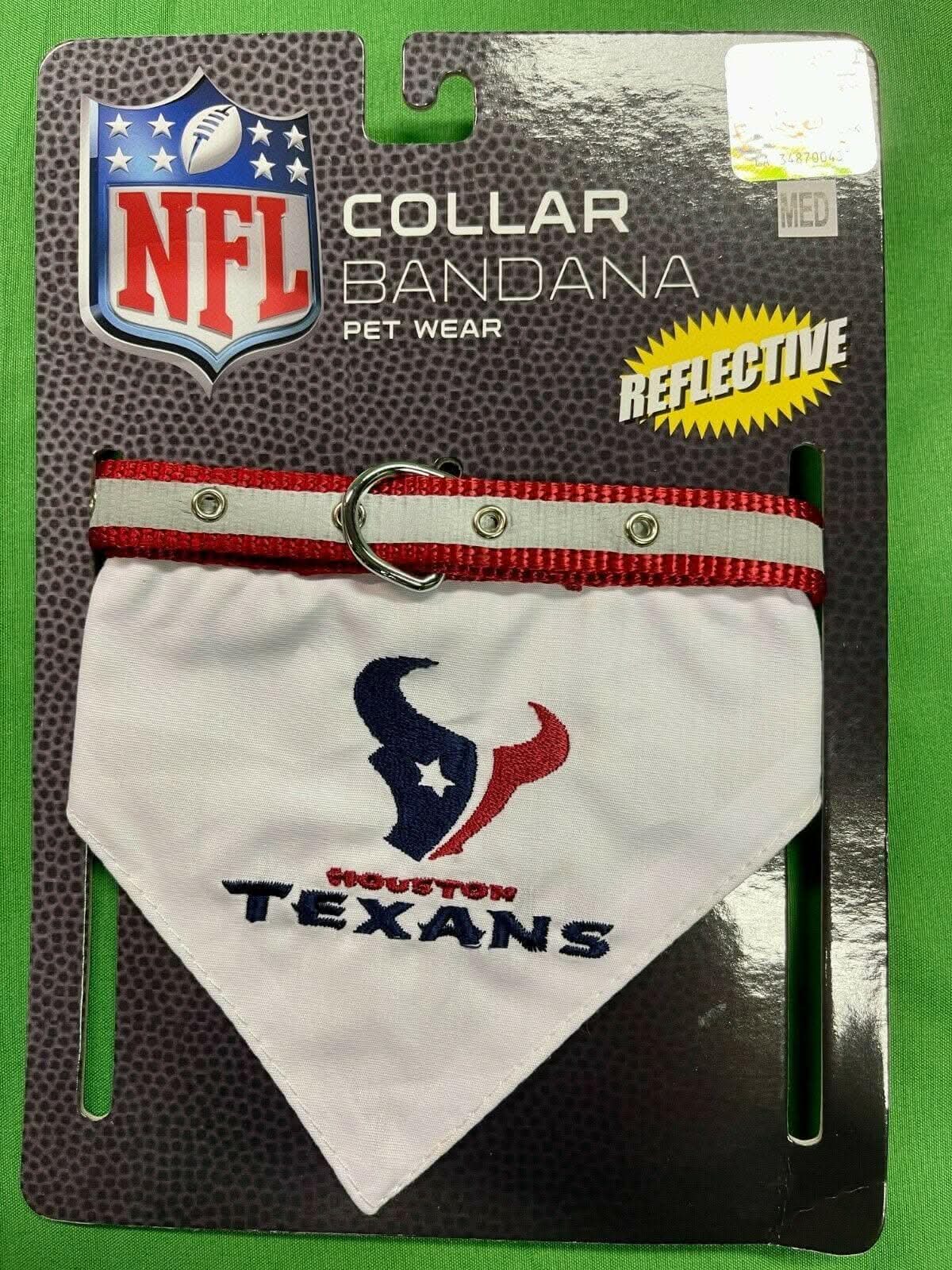 NFL Houston Texans Pet Collar Bandana Size Medium NWT