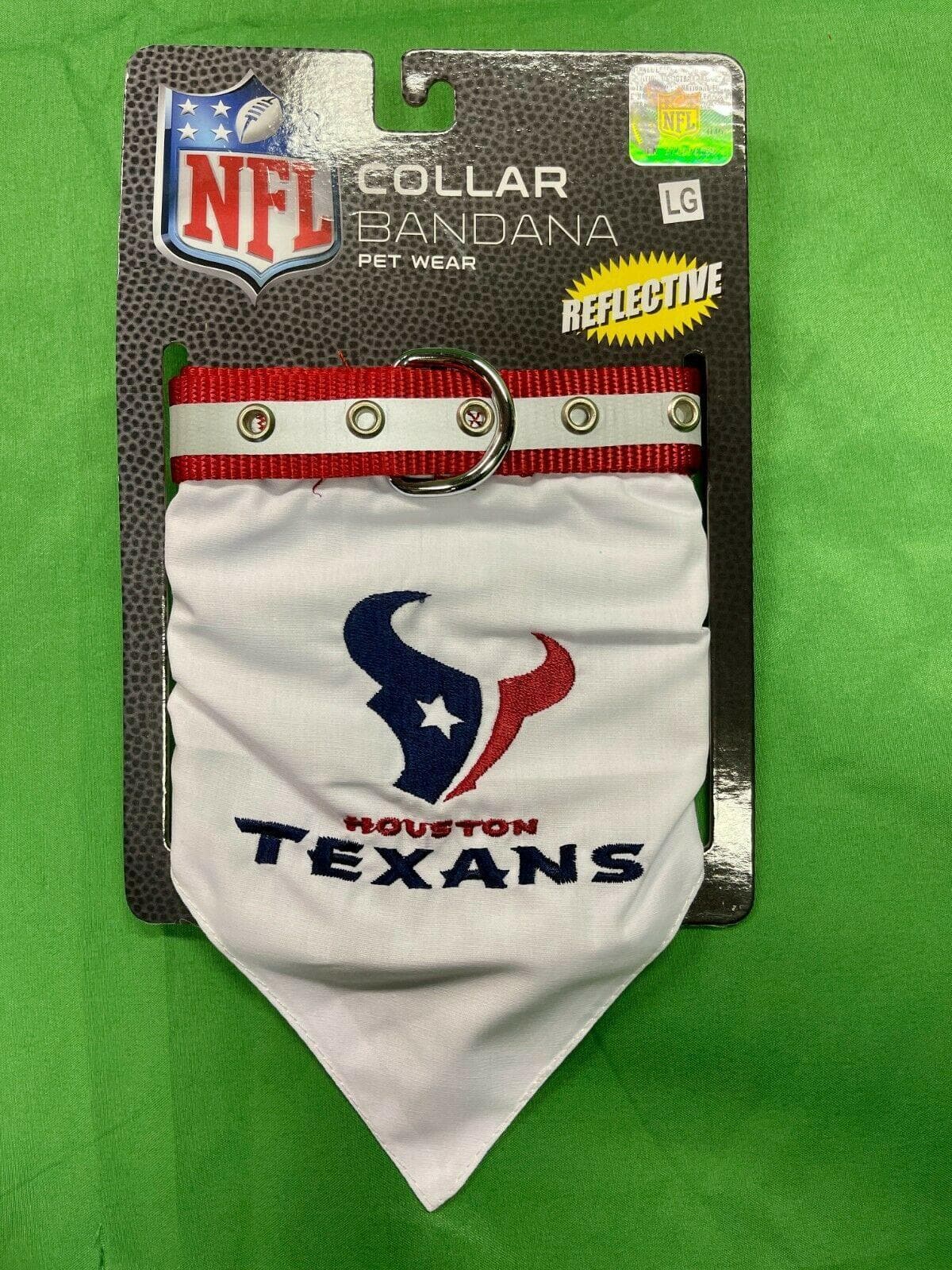 NFL Houston Texans Pet Collar Bandana Size Large NWT