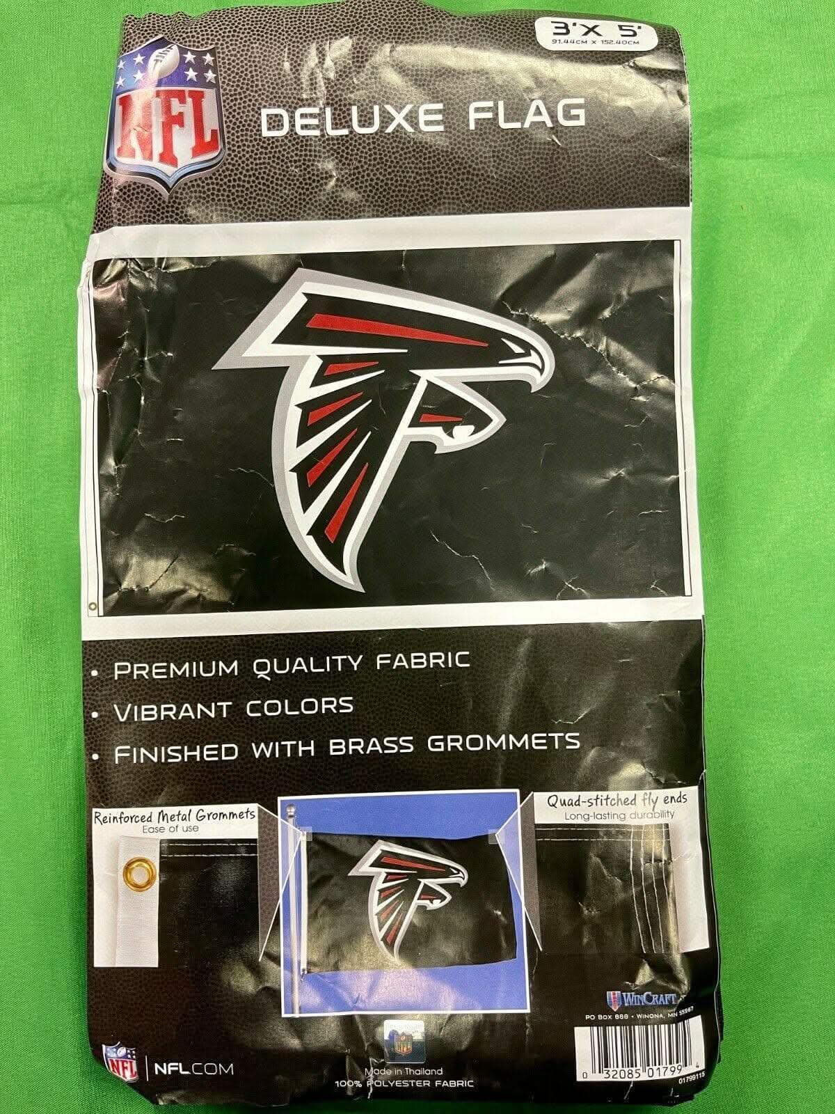 NFL Atlanta Falcons Deluxe 3' x 5' Flag NWT Fan Cave!