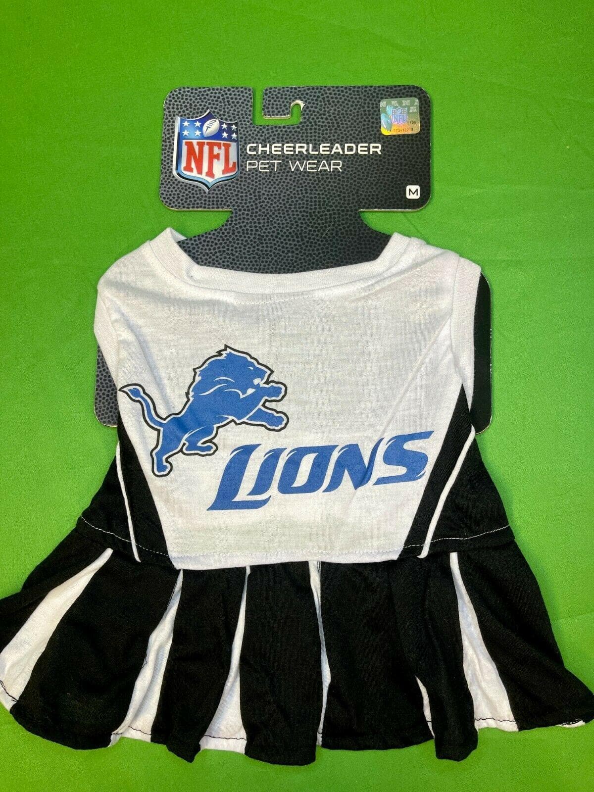 NFL Detroit Lions Dog Pet Cheerleader Dress Medium NWT