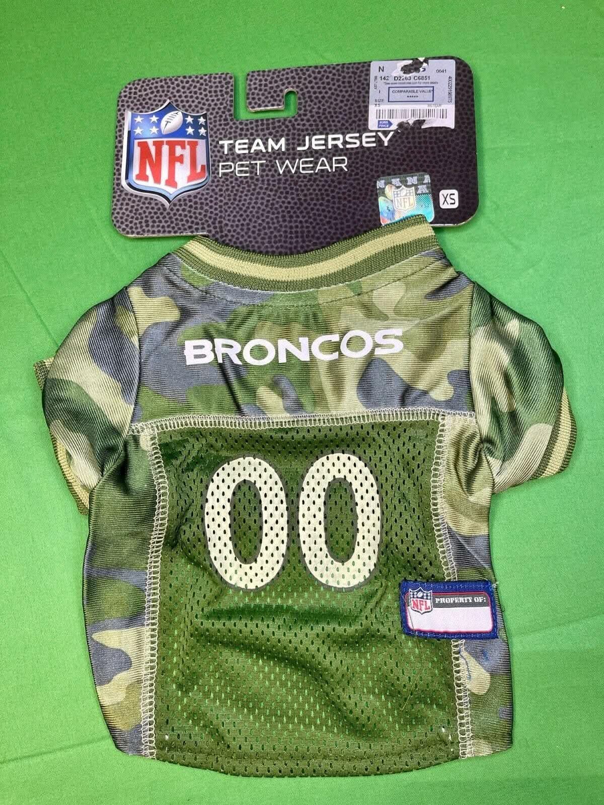 NFL Denver Broncos Salute to Service Dog Jersey #00 X-Small NWT