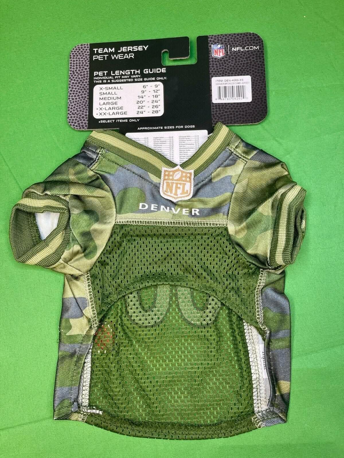 NFL Denver Broncos Salute to Service Dog Jersey #00 X-Small NWT
