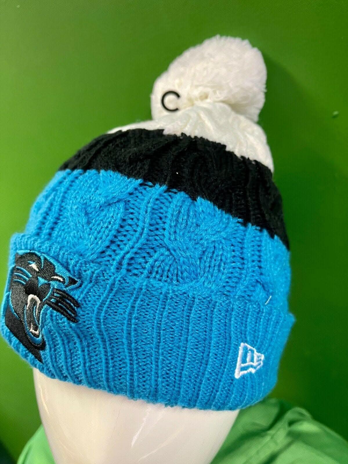 NFL Carolina Panthers New Era Woolly Bobble Hat Women's OSFA NWT