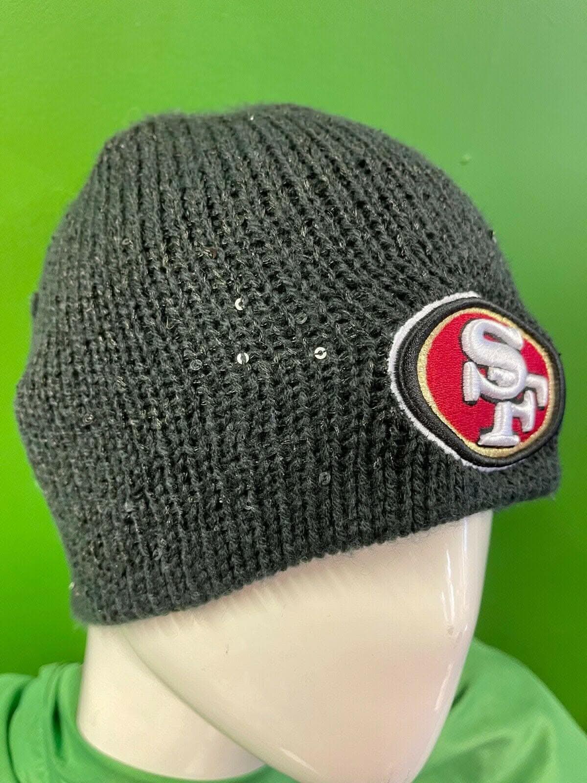 NFL San Francisco 49ers New Era Sparkly Woolly Hat Beanie Women's OSFA
