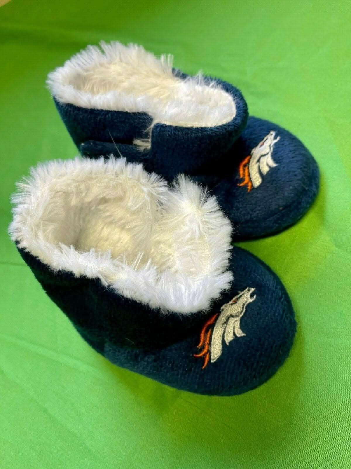 NFL Denver Broncos Baby Slippers-Booties XL (9-12 months)