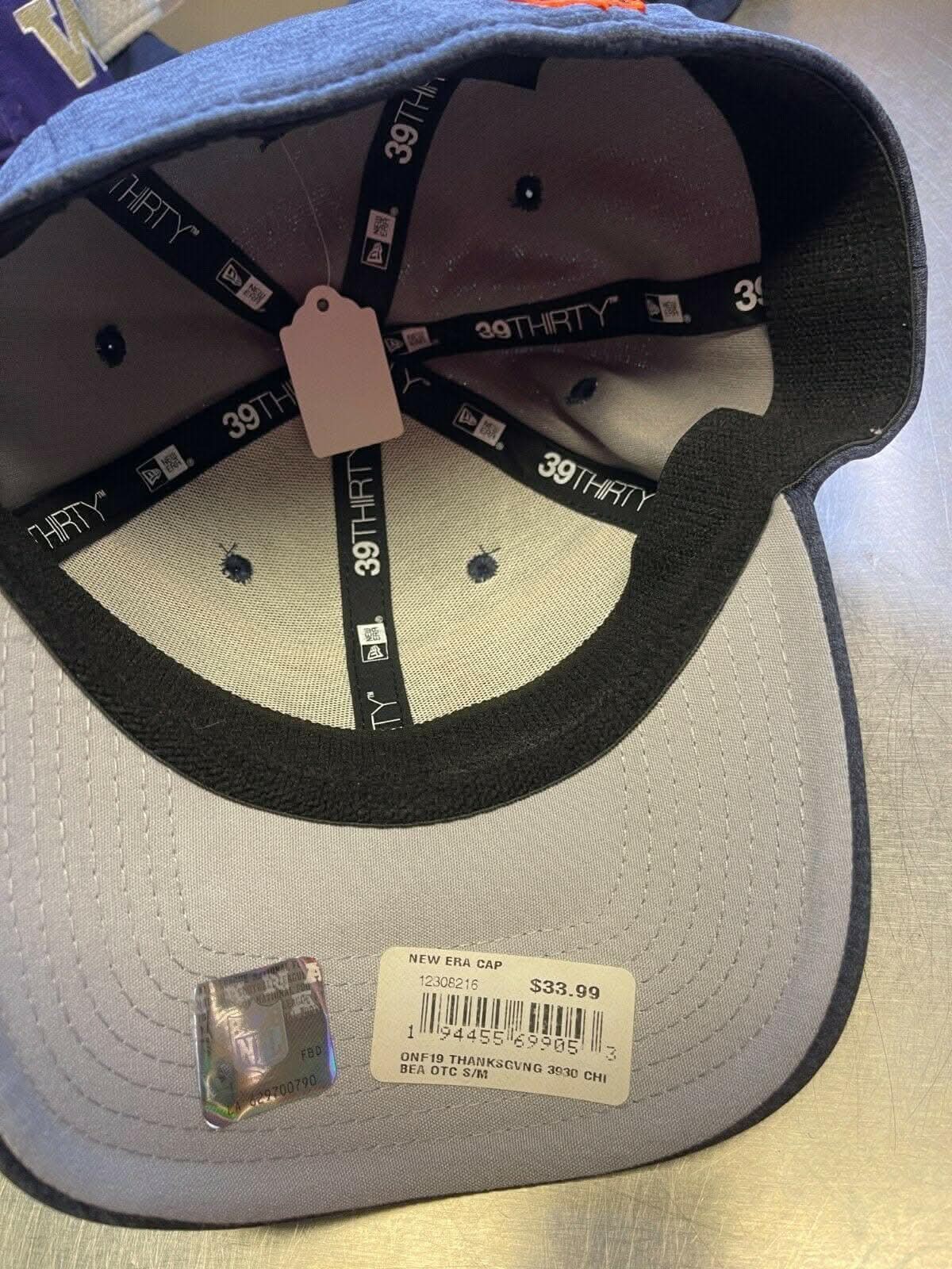NFL Chicago Bears New Era 39THIRTY 2019 Thanksgiving Hat/Cap Small-Medium NWT