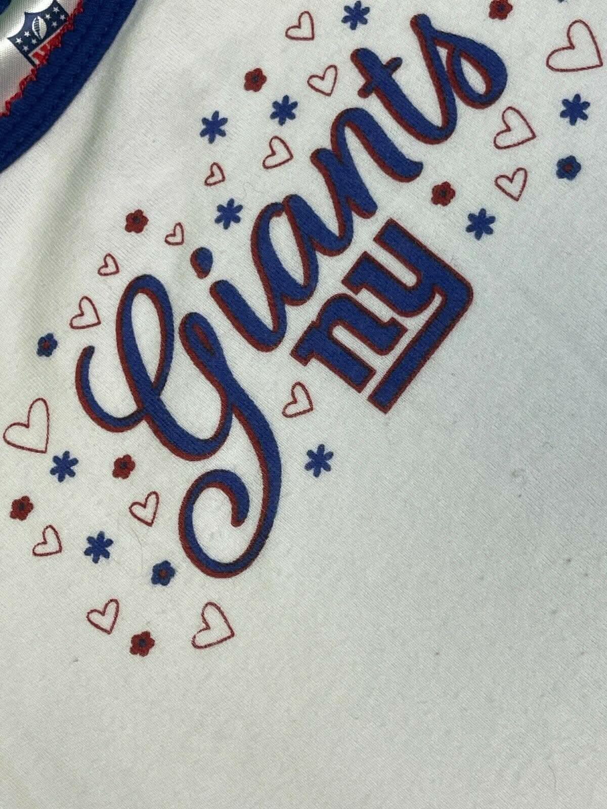 NFL New York Giants Bodysuit/Vest Girls' White Toddler 18 months