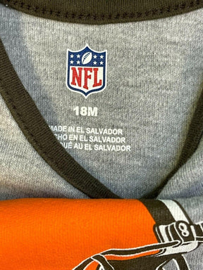 NFL Cleveland Browns Bodysuit/Vest Grey 18 months
