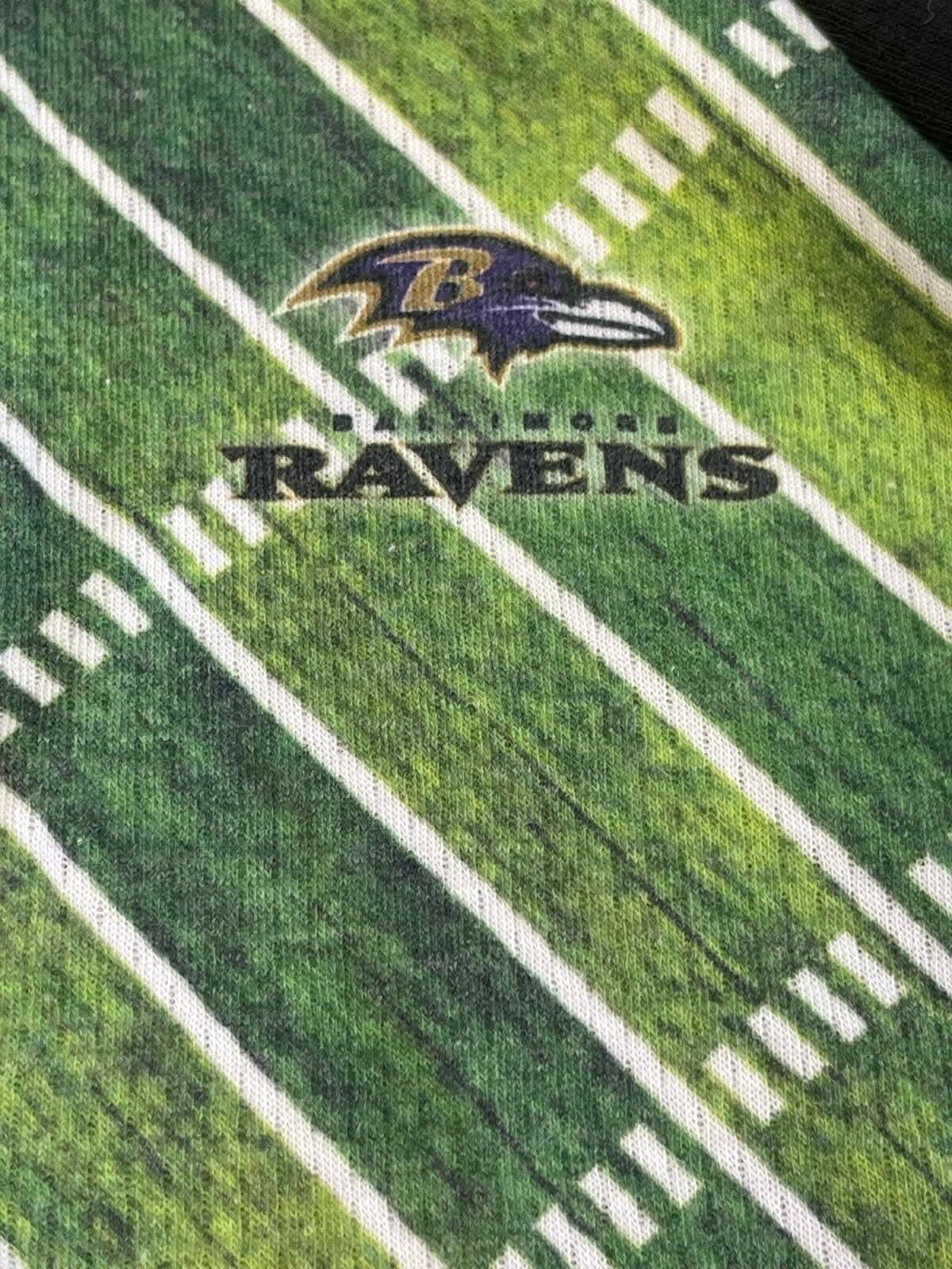 NFL Baltimore Ravens 1/2 Zip Pullover Top L/S Toddler 3T Chest 24"