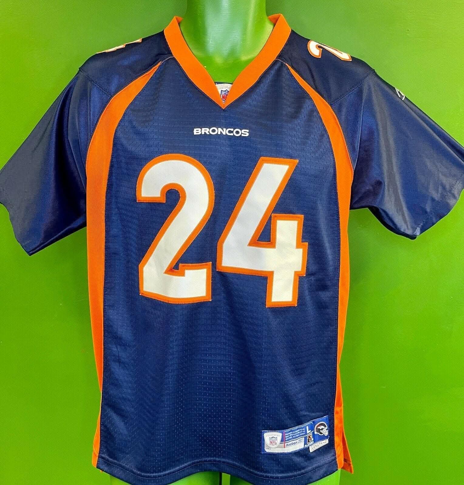 NFL Denver Broncos Bailey #24 Reebok Stitched Jersey Youth Large 14-16