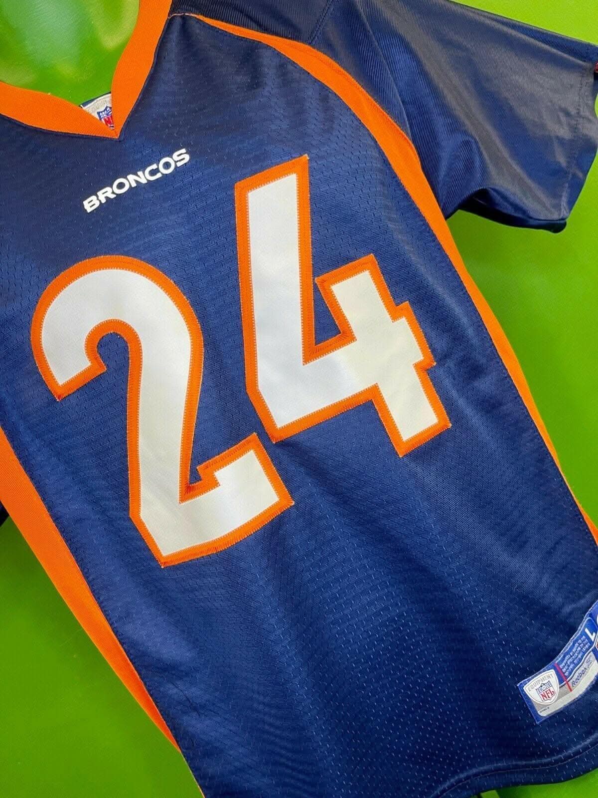 NFL Denver Broncos Bailey #24 Reebok Stitched Jersey Youth Large 14-16