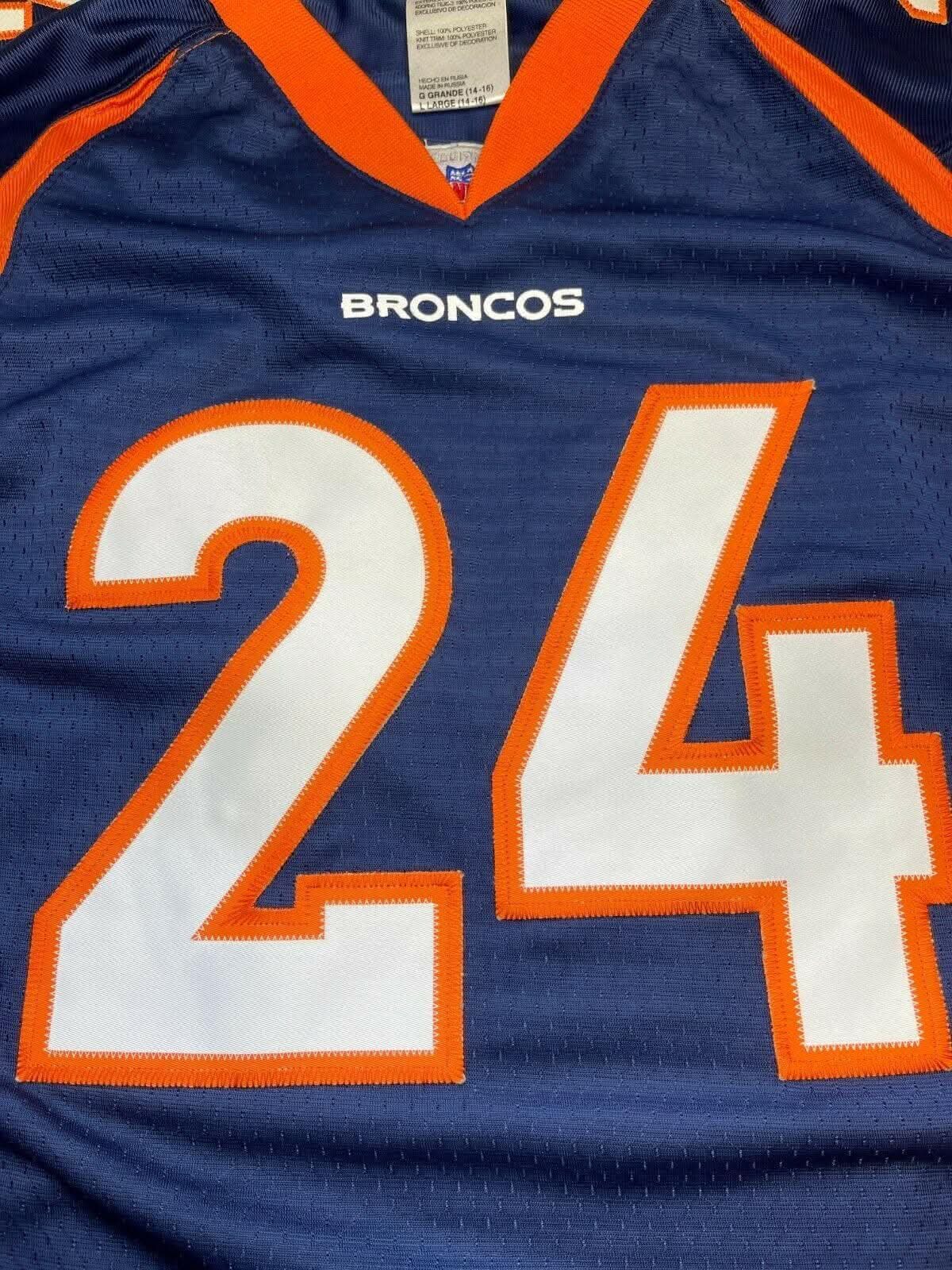 NFL Denver Broncos Bailey #24 Reebok Stitched Jersey Youth Large 14-16