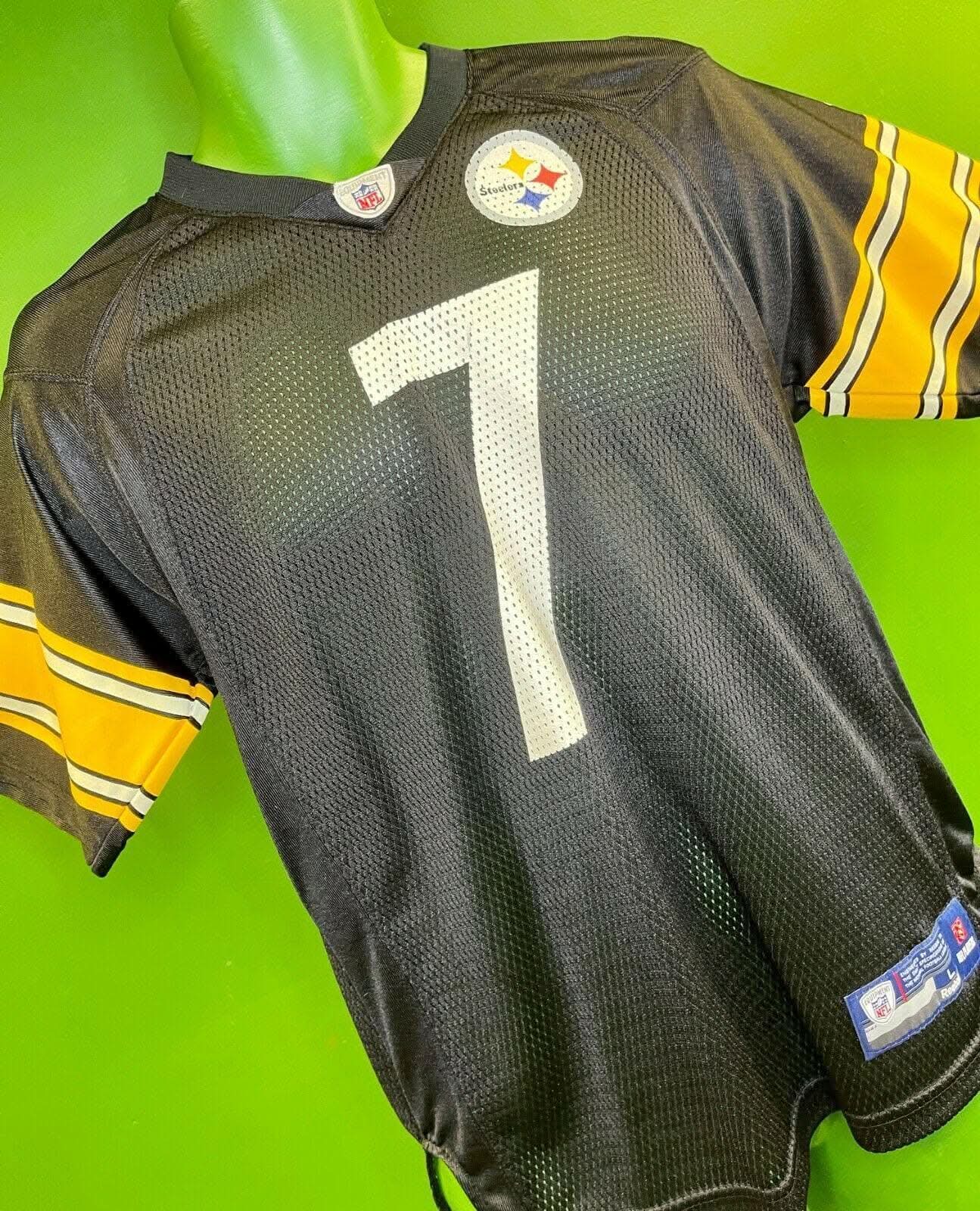 NFL Pittsburgh Steelers Roethisberger #7 Reebok Jersey Youth Large 14-16