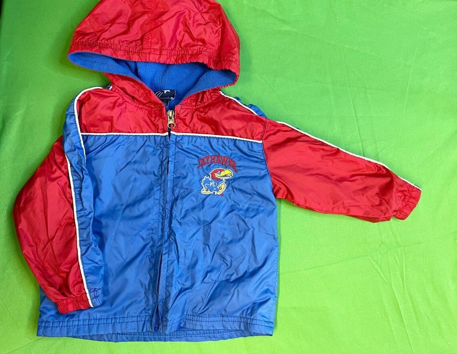 NCAA Kansas Jayhawks Windbreaker Hooded Jacket Toddler 2T