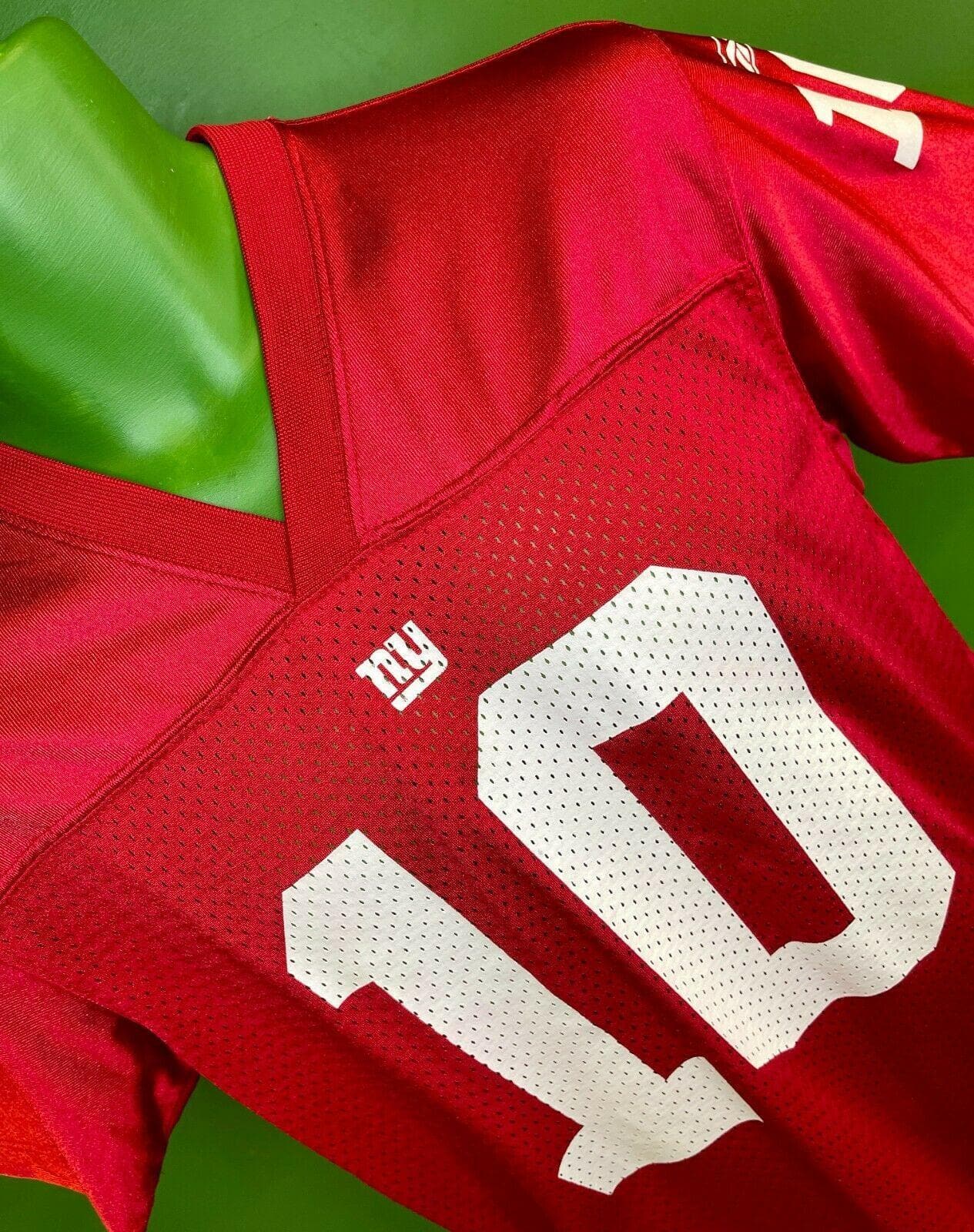 Eli Manning # 10 New York Giants Football Red Jersey Reebok Youth Large  14-16