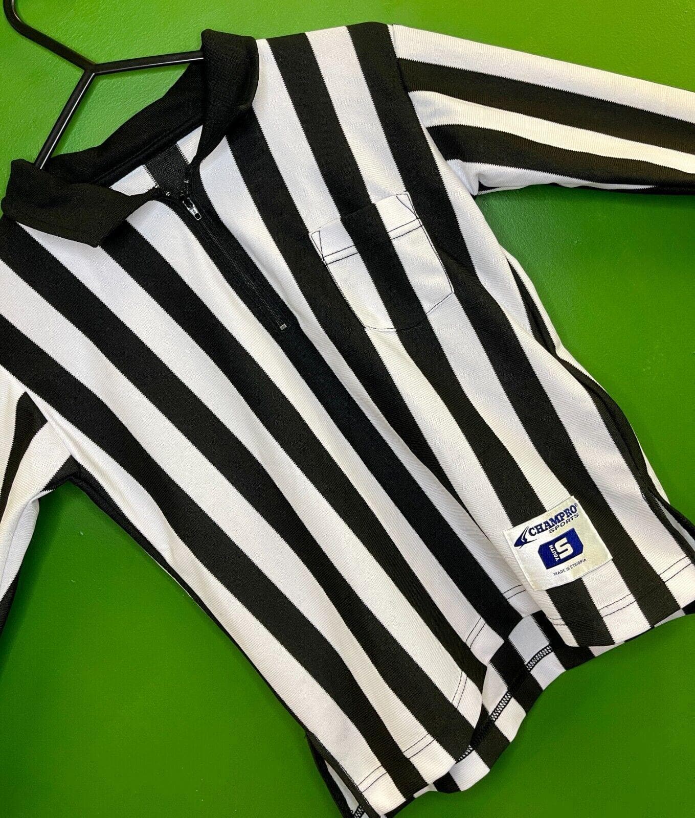 American Football Striped L/S Referee Jersey Youth Small 6-8