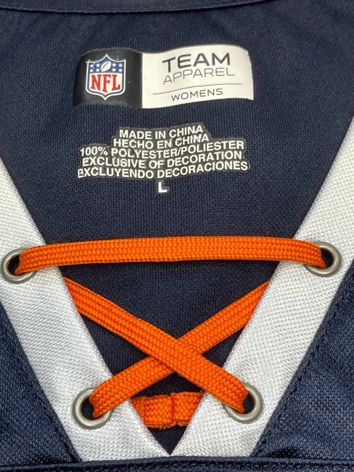 NFL Chicago Bears Jersey-Style Shiny Top Women's Large (40")