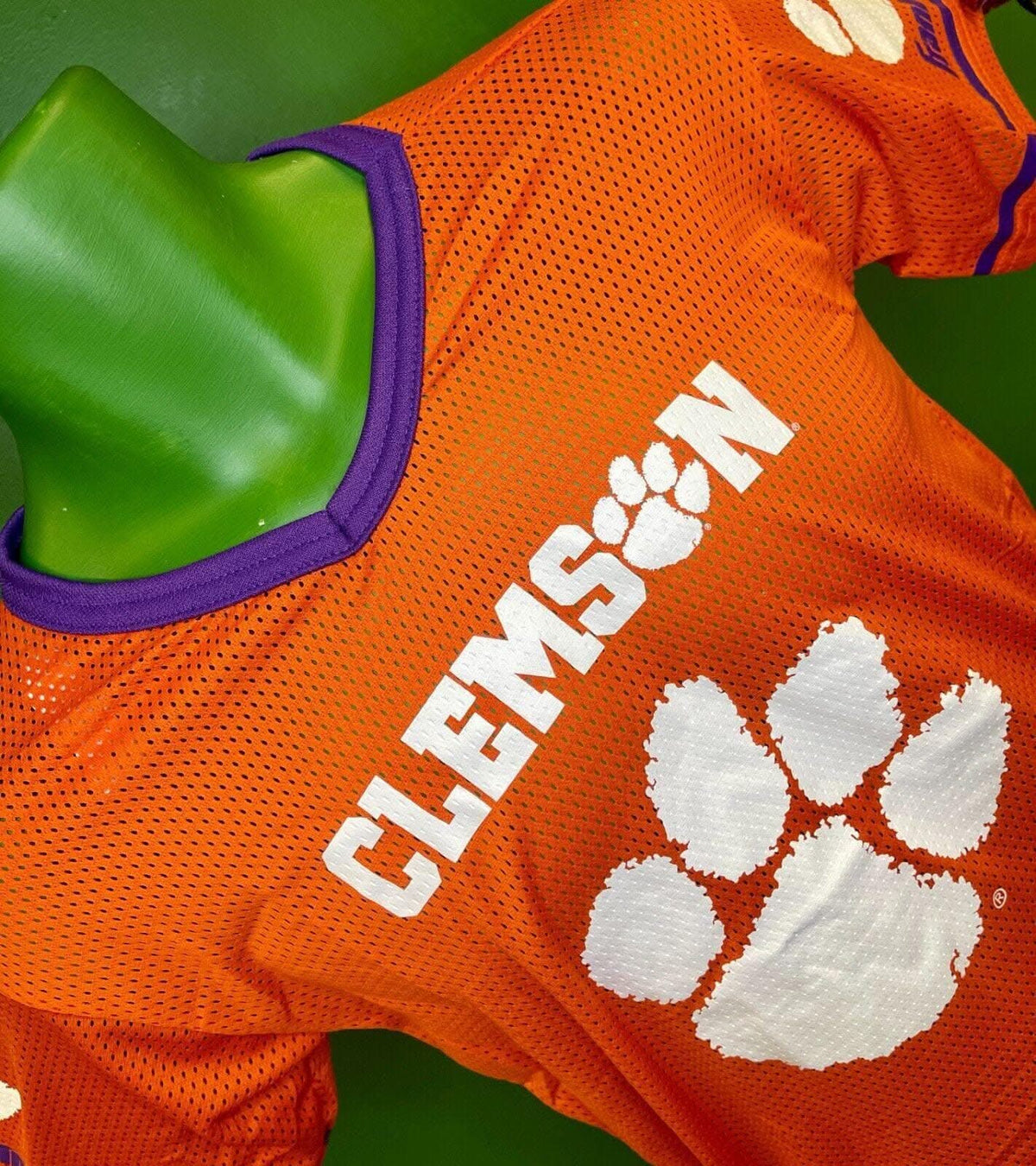 NCAA Clemson Tigers Franklin Mesh Jersey Top Youth Medium 10-12 (34")