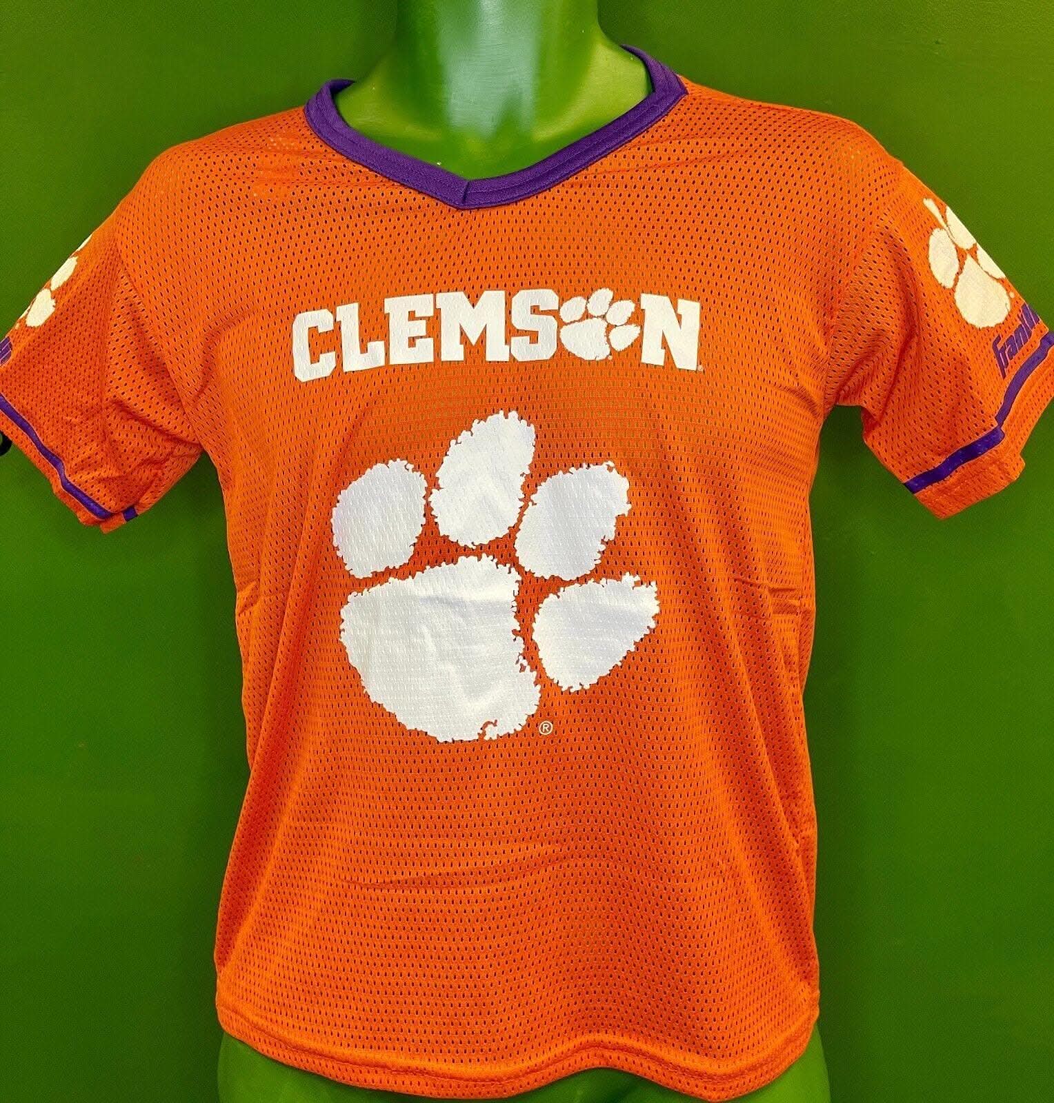 NCAA Clemson Tigers Franklin Mesh Jersey Top Youth Medium 10-12 (34")