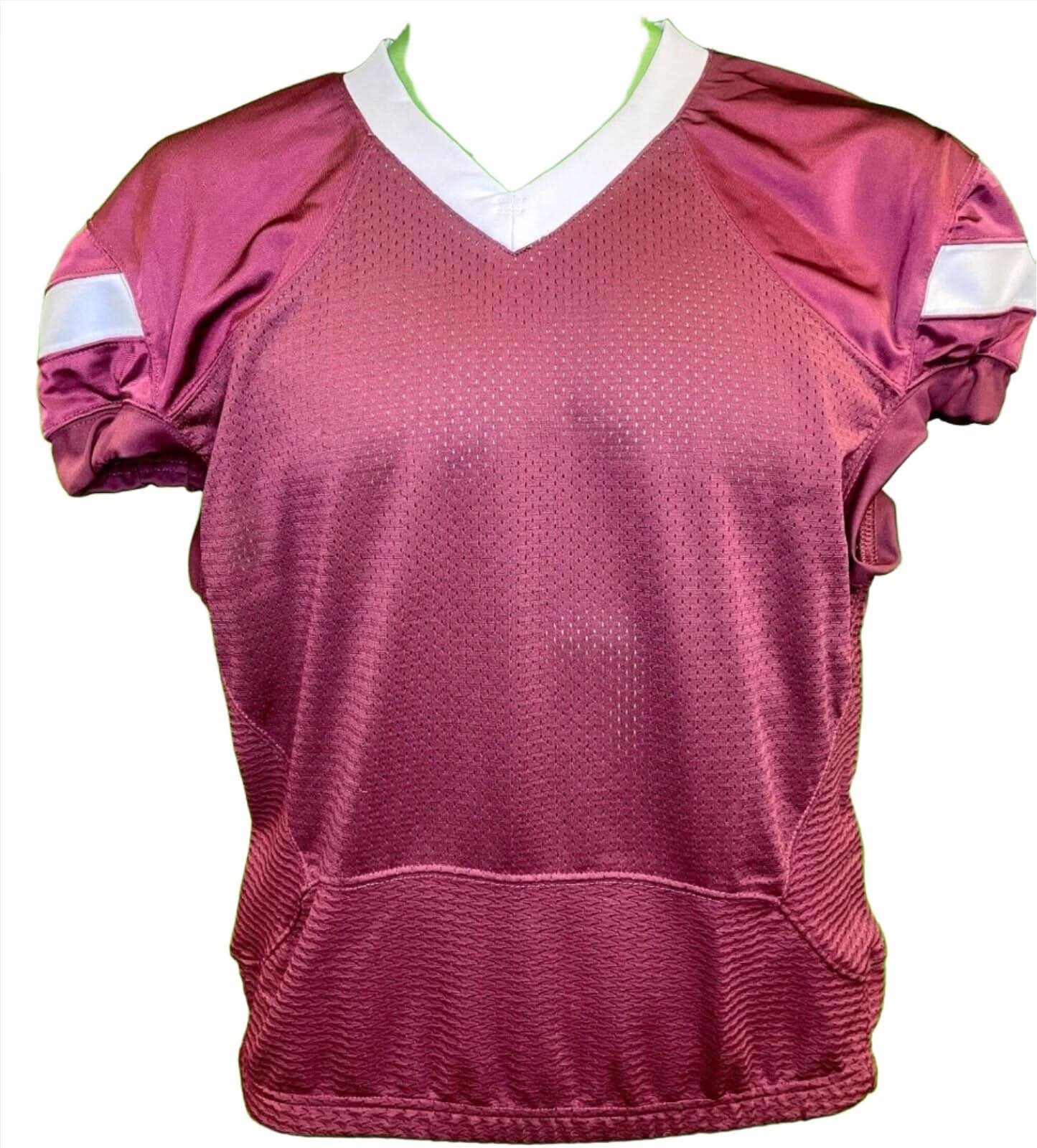 American Football Alleson Burgundy Jersey Youth Large