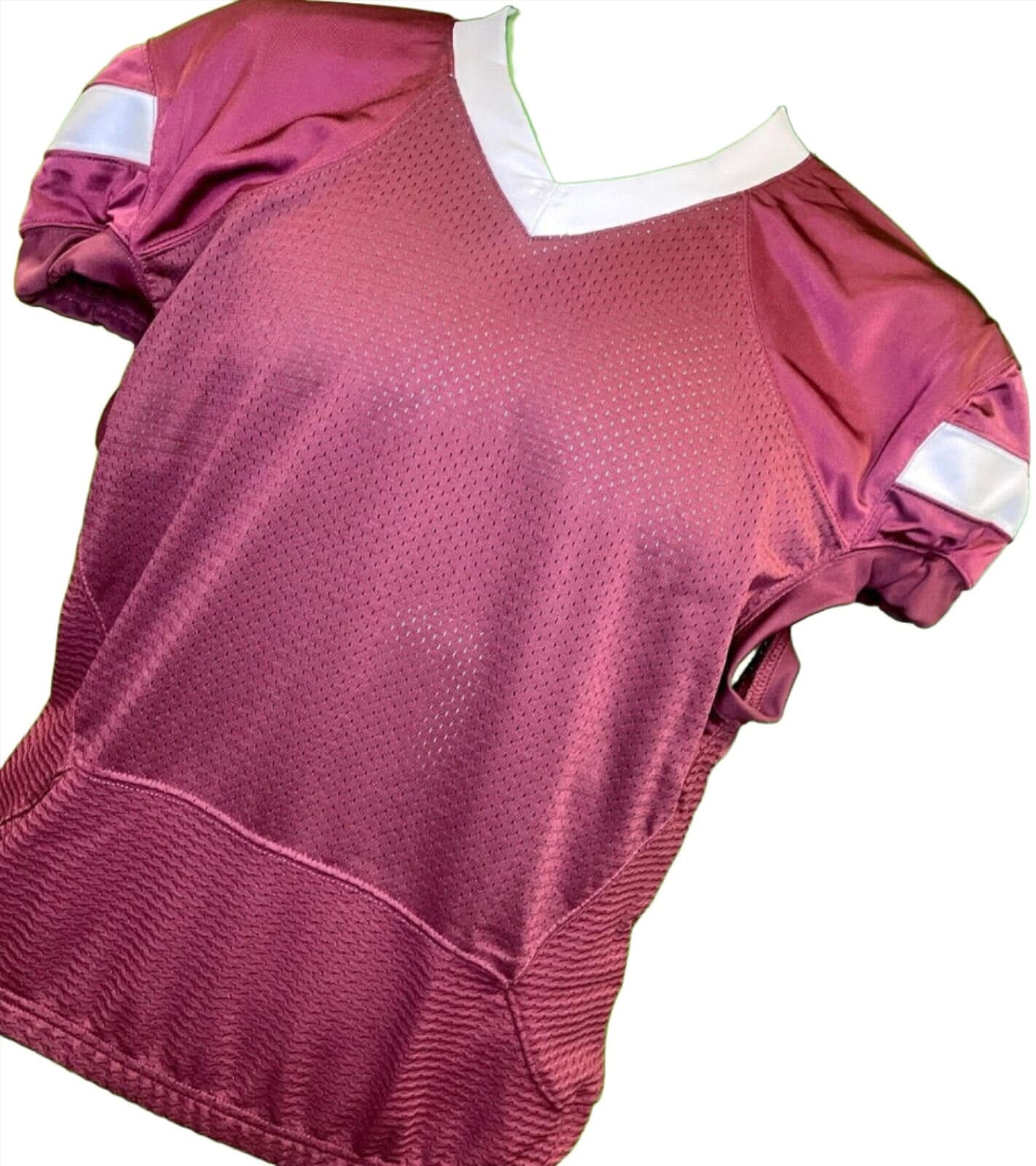 American Football Alleson Burgundy Jersey Youth Large