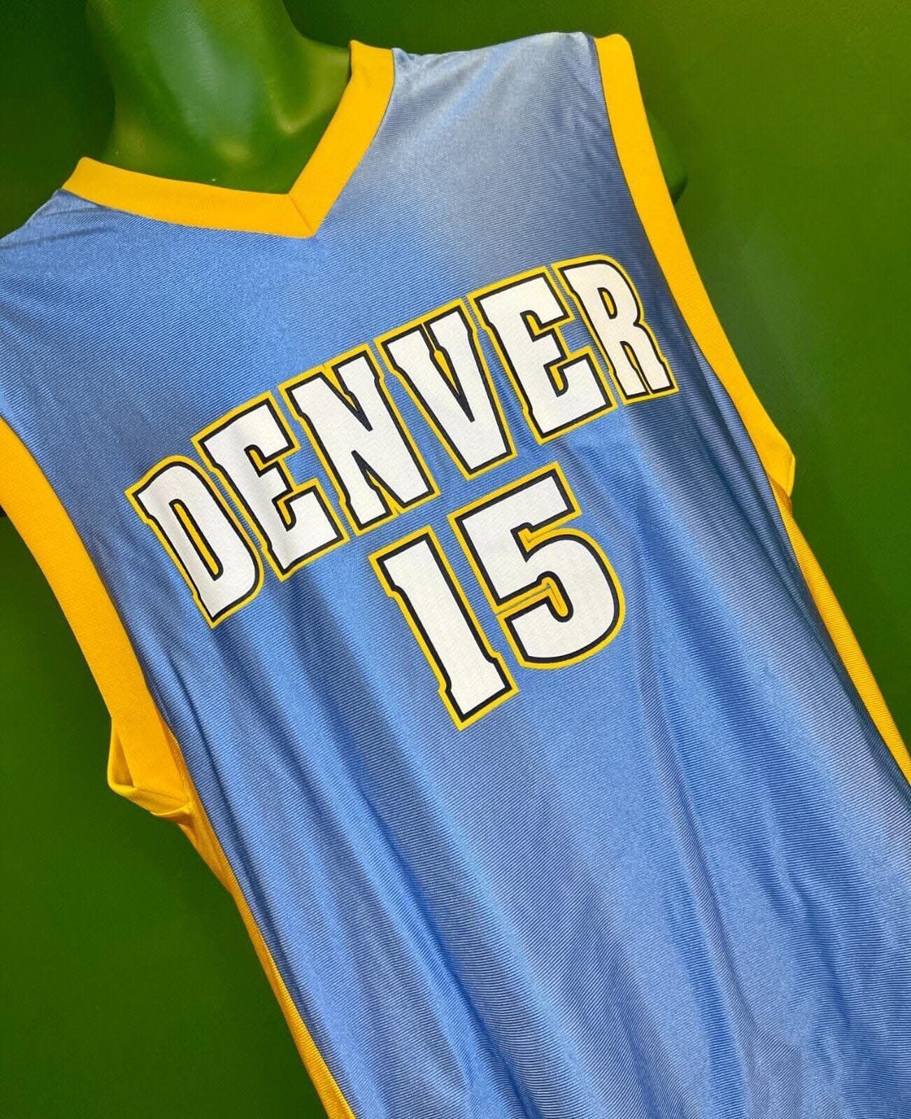 NBA Denver Nuggets Carmelo Anthony #15 Basketball Jersey Men's Medium 42"