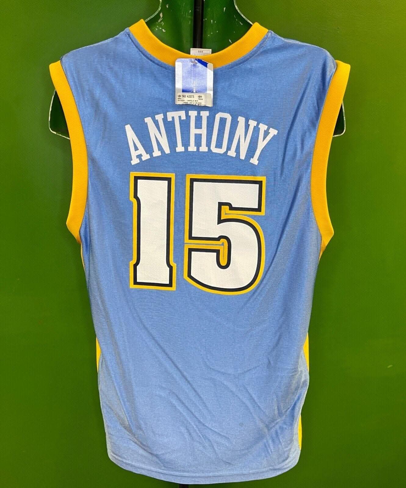 NBA Denver Nuggets Carmelo Anthony #15 Basketball Jersey Men's Medium 42"