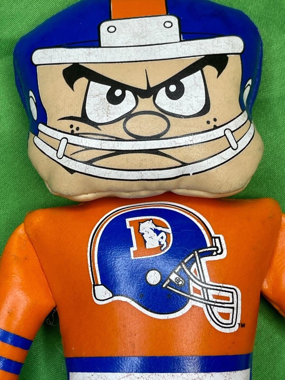 NFL Denver Broncos Vintage Plastic Cuddly Toy Ornament 1995 Cute!