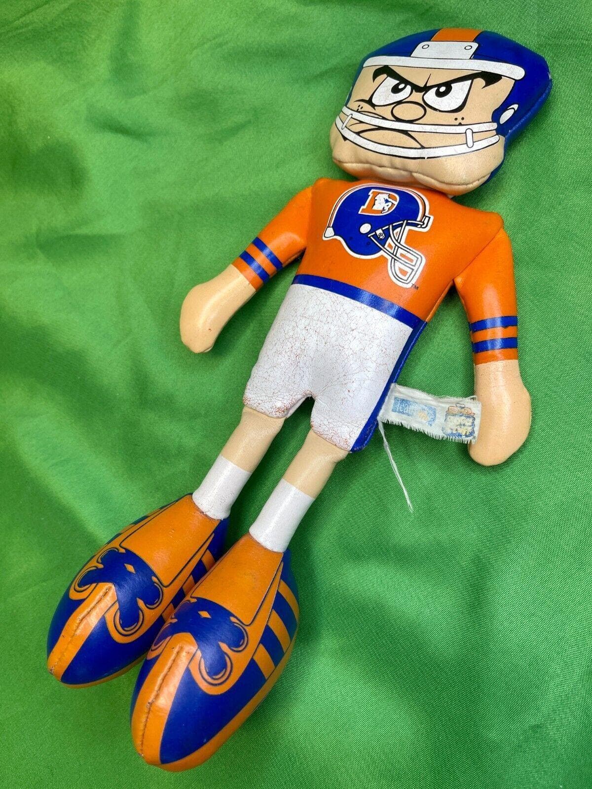 NFL Denver Broncos Vintage Plastic Cuddly Toy  Ornament 1995 Cute!