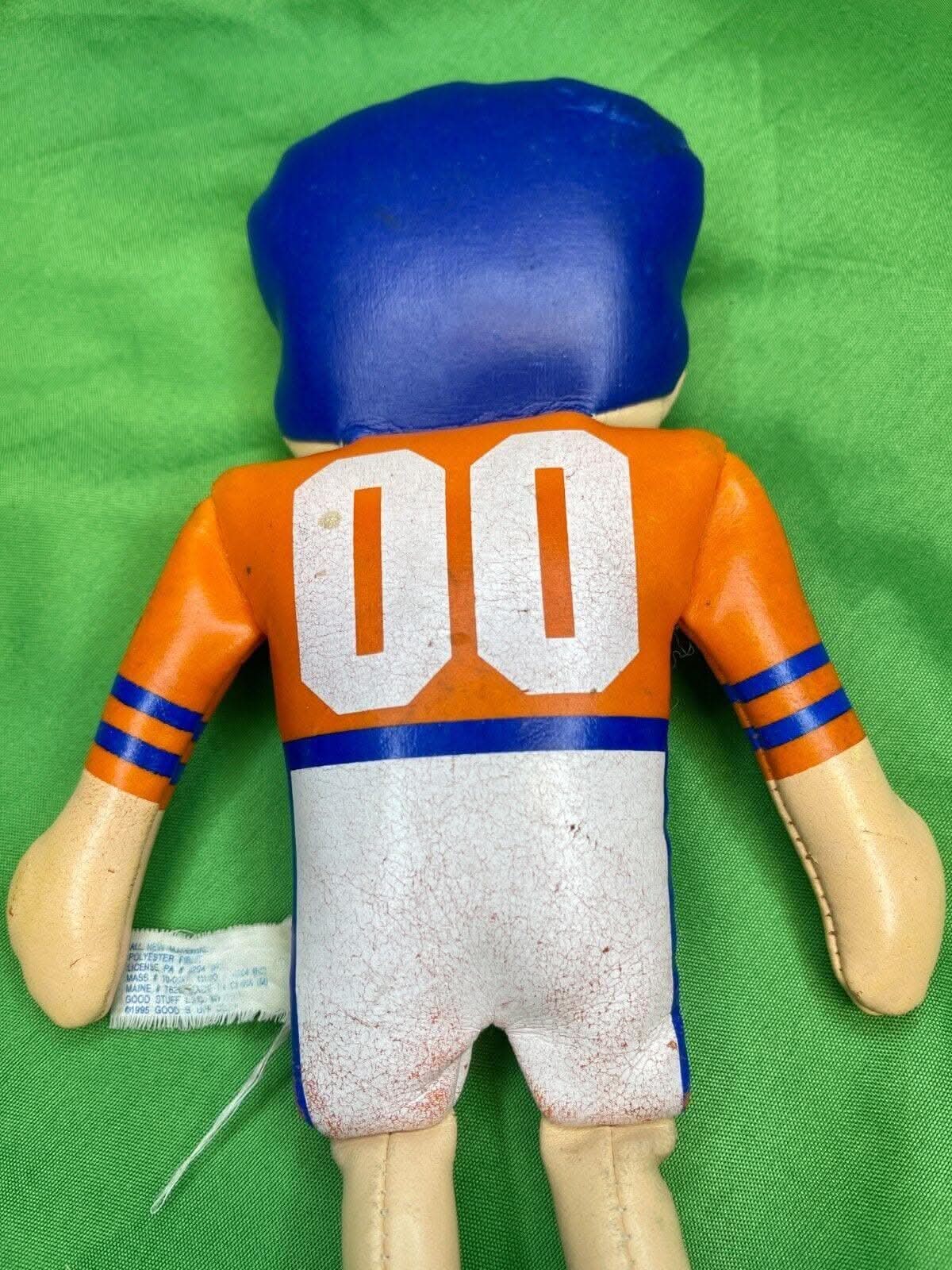 NFL Denver Broncos Vintage Plastic Cuddly Toy Ornament 1995 Cute!