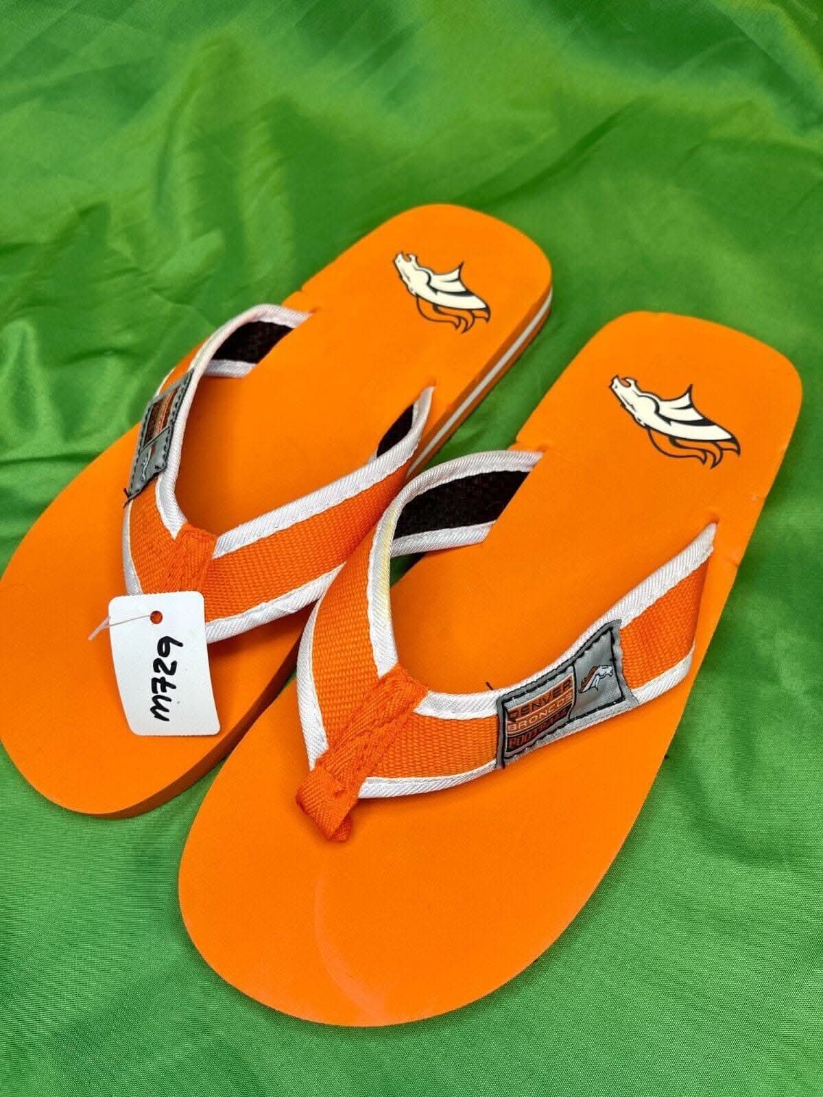 NFL Denver Broncos Flip Flops Sandals Men's UK 7.5