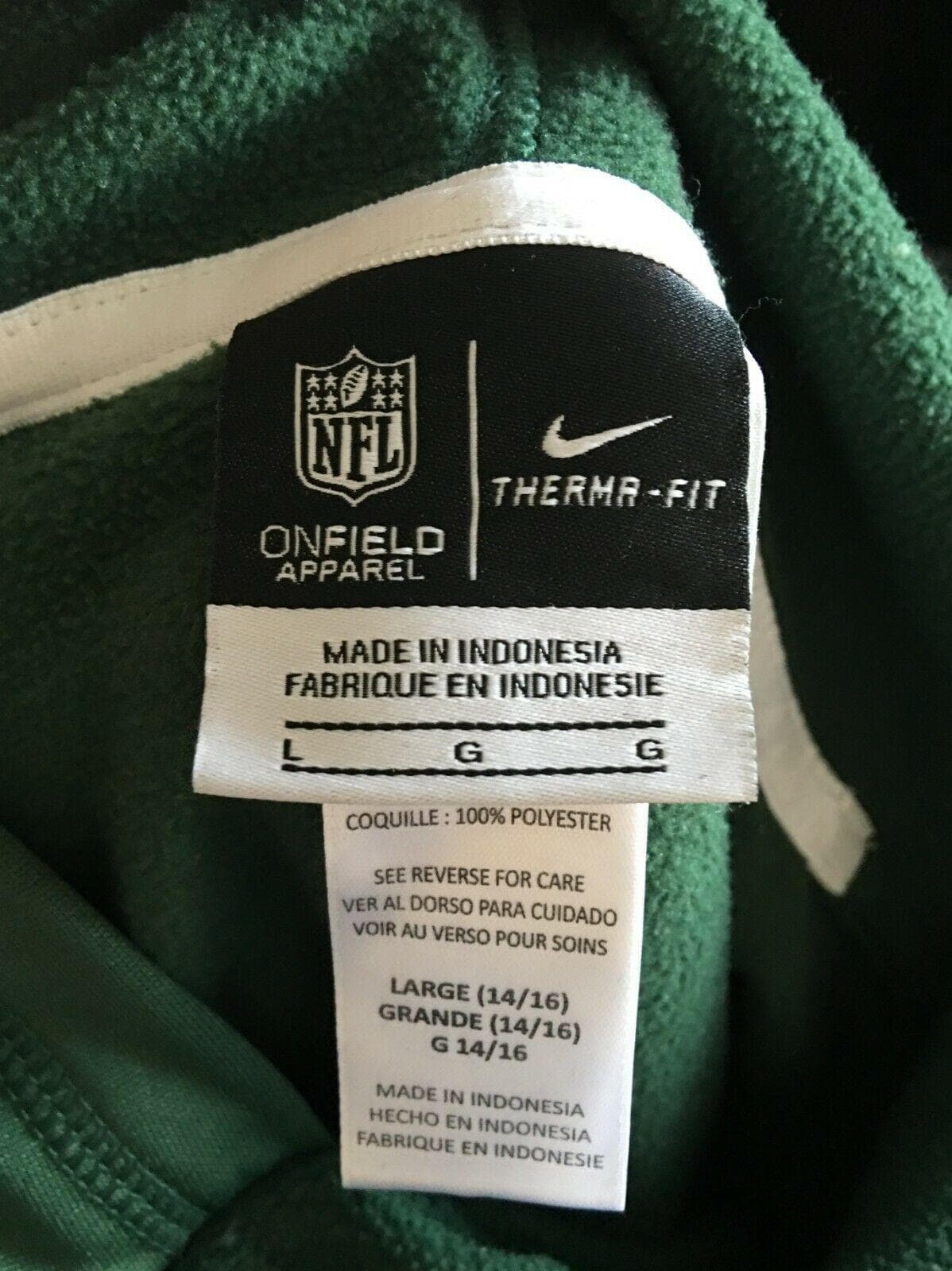 NFL New York Jets Insulated Hoodie Youth Large 14-16