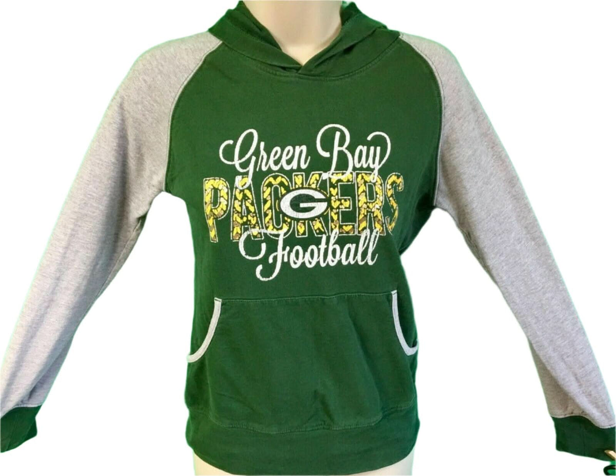 NFL Green Bay Packers Girls' Hoodie Youth Medium 10-12