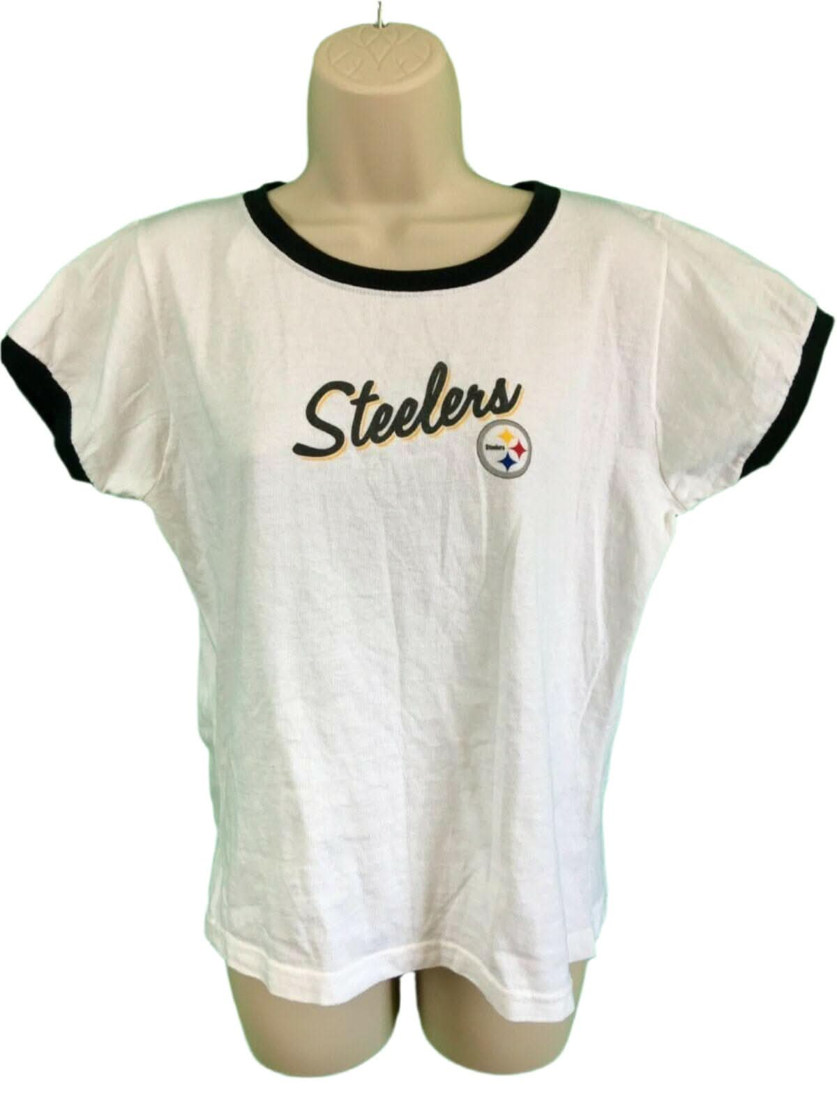 NFL Pittsburgh Steelers Ringer Tee T-Shirt Women's Large