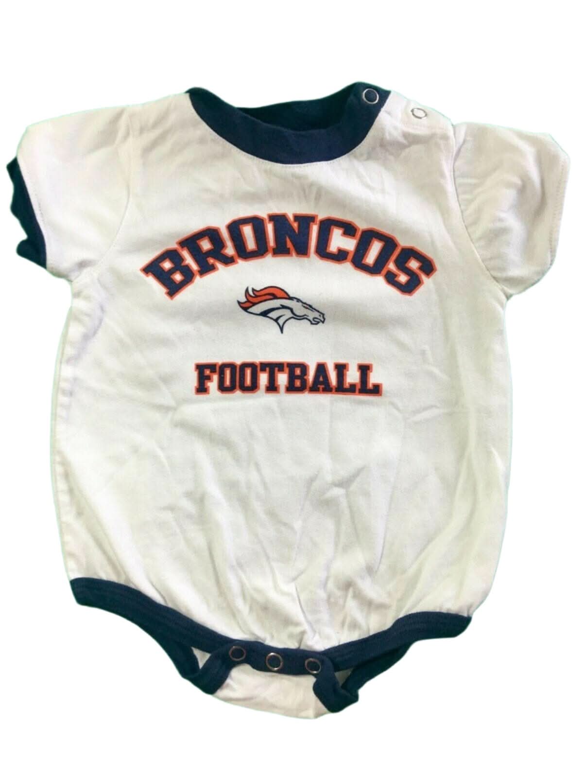 NFL Denver Broncos White Bodysuit/Vest 6-9 Months