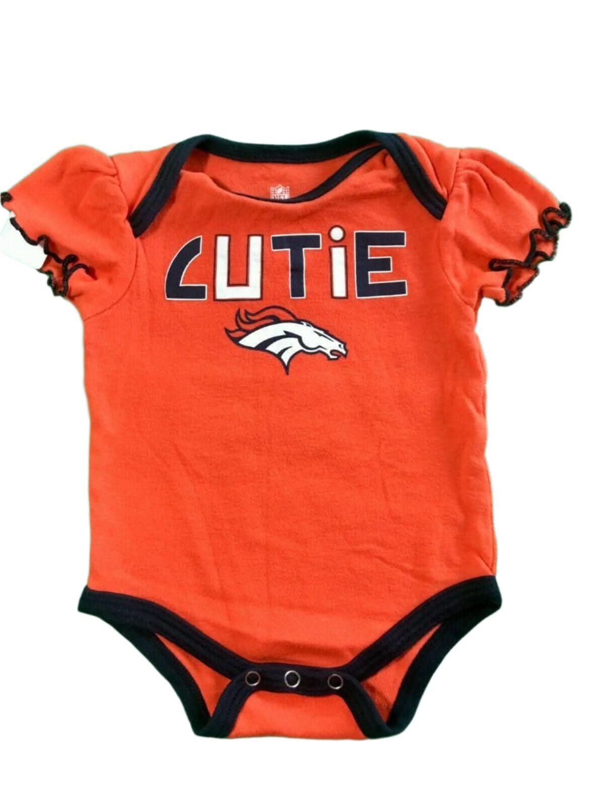 NFL Denver Broncos "Cutie" Bodysuit/Vest 3-6 Months
