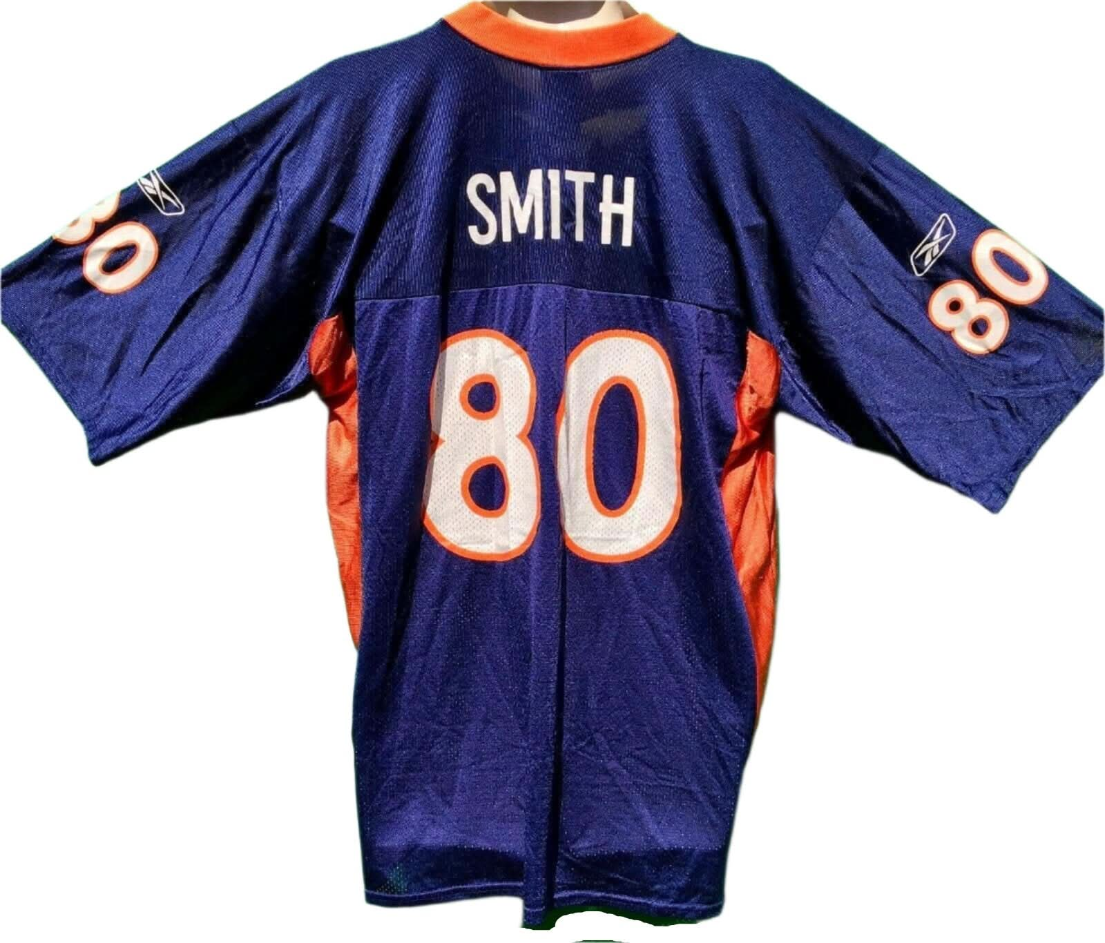 NFL Denver Broncos Rod Smith #80 Reebok Jersey Men's Large