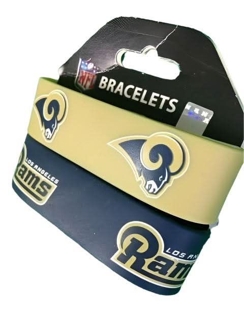 NFL Los Angeles Rams Rubber Bracelets/Wristbands NWT